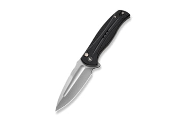 Image of Civivi Knives Incindie 3.48 Folding Spear Point Plain Stonewashed 14C28N Steel Blade, Black Textured G10 Handle,C23053-3