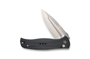 Image of Civivi Knives Incindie 3.48 Folding Spear Point Plain Stonewashed 14C28N Steel Blade, Black Textured G10 Handle,C23053-3