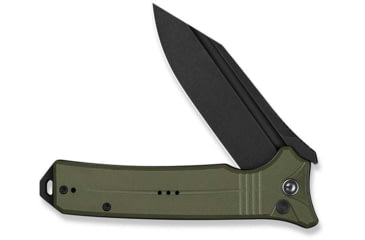 Image of Civivi Knives Neurohaptic EDC 3.74 Folding Clip Point Plain Black Stonewashed Nitro-V Steel Blade, OD Green Textured G10 Handle,C23080-3