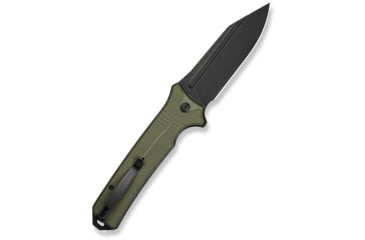 Image of Civivi Knives Neurohaptic EDC 3.74 Folding Clip Point Plain Black Stonewashed Nitro-V Steel Blade, OD Green Textured G10 Handle,C23080-3