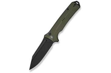 Image of Civivi Knives Neurohaptic EDC 3.74 Folding Clip Point Plain Black Stonewashed Nitro-V Steel Blade, OD Green Textured G10 Handle,C23080-3