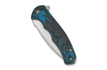 Image of CIVIVI Mini Praxis Flipper Knife Arctic Storm Fat Carbon Fiber Handle - C18026CB-1