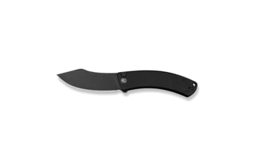 Image of CIVIVI Outlaw Muk Flipper &amp; Button Lock Knife Black G10 Handle 3.47inch Black Stonewashed 14c28n Blade