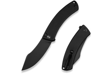 Image of CIVIVI Outlaw Muk Flipper &amp; Button Lock Knife Black G10 Handle 3.47inch Black Stonewashed 14c28n Blade