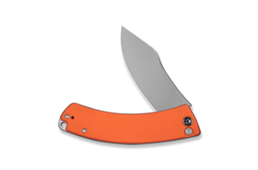 Image of CIVIVI Outlaw Muk Flipper &amp; Button Lock Knife Orange G10 Handle 3.47inch Stonewashed 14c28n Blade