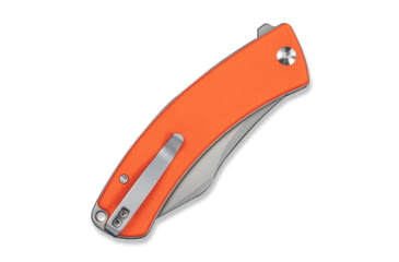 Image of CIVIVI Outlaw Muk Flipper &amp; Button Lock Knife Orange G10 Handle 3.47inch Stonewashed 14c28n Blade