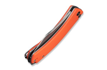 Image of CIVIVI Outlaw Muk Flipper &amp; Button Lock Knife Orange G10 Handle 3.47inch Stonewashed 14c28n Blade