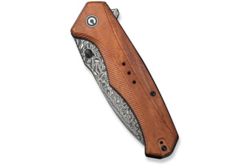 Image of CIVIVI Photonix Flipper &amp; Thumb Stud Knife Guibourtia Wood Handle 3.7inch Damascus Blade C23081b-ds1 - C23081B-DS1