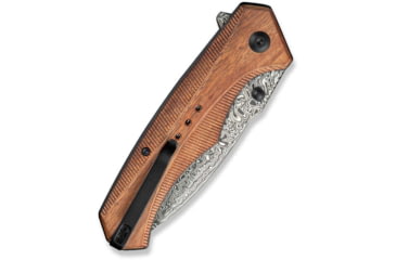 Image of CIVIVI Photonix Flipper &amp; Thumb Stud Knife Guibourtia Wood Handle 3.7inch Damascus Blade C23081b-ds1 - C23081B-DS1