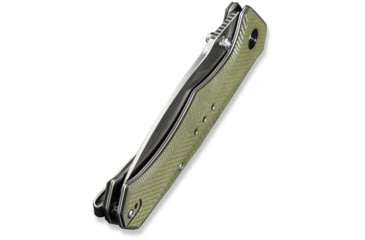 Image of CIVIVI Photonix Flipper &amp; Thumb Stud Knife Od Green Coarse G10 Handle 3.7inch Satin Finished 14c28n Blade C23081b-2 - C23081B-2