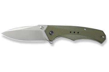 Image of CIVIVI Photonix Flipper &amp; Thumb Stud Knife Od Green Coarse G10 Handle 3.7inch Satin Finished 14c28n Blade C23081b-2 - C23081B-2