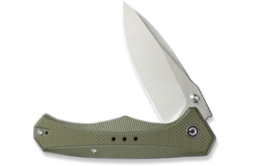 Image of CIVIVI Photonix Flipper &amp; Thumb Stud Knife Od Green Coarse G10 Handle 3.7inch Satin Finished 14c28n Blade C23081b-2 - C23081B-2
