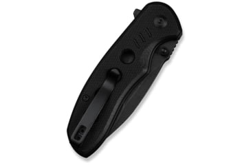 Image of CIVIVI Triptych Flipper &amp; Thumb Stud &amp; Button Lock Knife Black G10 Handle 2.97inch Black Stonewashed 14c28n Blade - C23085B-1