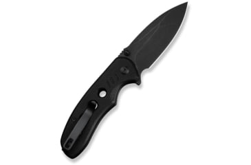Image of CIVIVI Triptych Flipper &amp; Thumb Stud &amp; Button Lock Knife Black G10 Handle 2.97inch Black Stonewashed 14c28n Blade - C23085B-1