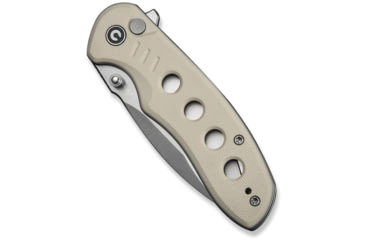 Image of CIVIVI Triptych Flipper &amp; Thumb Stud &amp; Button Lock Knife Ivory G10 Handle 2.97inch Satin Finished 14c28n Blade - C23085B-2