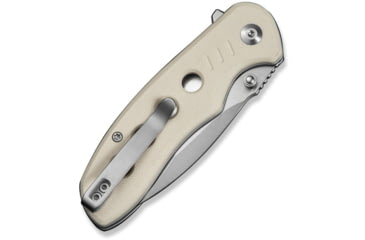Image of CIVIVI Triptych Flipper &amp; Thumb Stud &amp; Button Lock Knife Ivory G10 Handle 2.97inch Satin Finished 14c28n Blade - C23085B-2