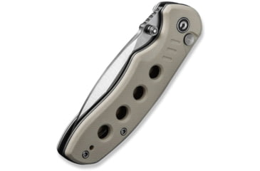 Image of CIVIVI Triptych Flipper &amp; Thumb Stud &amp; Button Lock Knife Ivory G10 Handle 2.97inch Satin Finished 14c28n Blade - C23085B-2