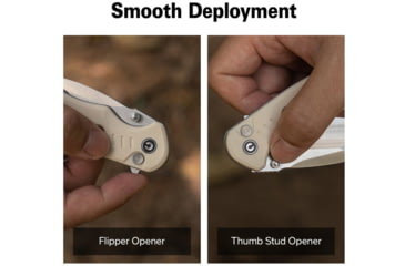 Image of CIVIVI Triptych Flipper &amp; Thumb Stud &amp; Button Lock Knife Ivory G10 Handle 2.97inch Satin Finished 14c28n Blade - C23085B-2