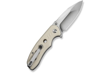 Image of CIVIVI Triptych Flipper &amp; Thumb Stud &amp; Button Lock Knife Ivory G10 Handle 2.97inch Satin Finished 14c28n Blade - C23085B-2