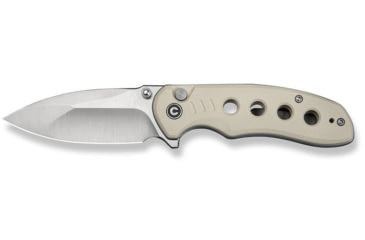 Image of CIVIVI Triptych Flipper &amp; Thumb Stud &amp; Button Lock Knife Ivory G10 Handle 2.97inch Satin Finished 14c28n Blade - C23085B-2