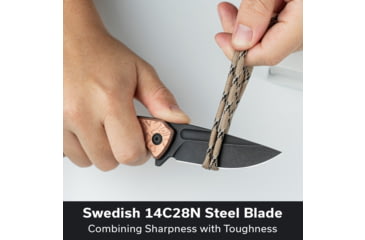 Image of CIVIVI Voidflare Flipper Knife G10 With Copper Foil Handle 2.92inch Black Stonewashed 14c28n Blade