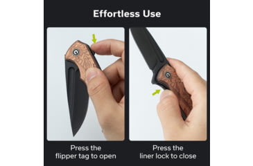 Image of CIVIVI Voidflare Flipper Knife G10 With Copper Foil Handle 2.92inch Black Stonewashed 14c28n Blade