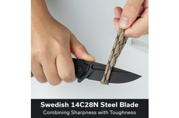 Image of CIVIVI Voidflare Tactical Folding Knife - Model C24040-1 - Lightweight 14c28n Steel Blade With G10 Handle