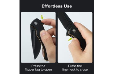 Image of CIVIVI Voidflare Tactical Folding Knife - Model C24040-1 - Lightweight 14c28n Steel Blade With G10 Handle