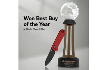 Image of CIVIVI Yonder Thumb Stud &amp; Crossbar Lock Knife Red G10 Handle 2.88inch Black Stonewashed 14c28n Blade