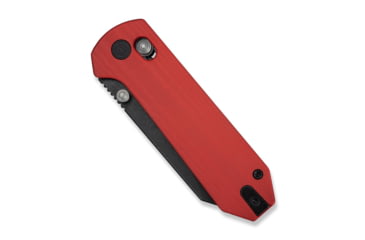 Image of CIVIVI Yonder Thumb Stud &amp; Crossbar Lock Knife Red G10 Handle 2.88inch Black Stonewashed 14c28n Blade