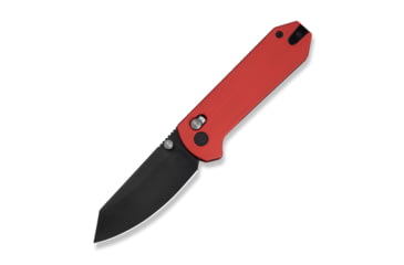 Image of CIVIVI Yonder Thumb Stud &amp; Crossbar Lock Knife Red G10 Handle 2.88inch Black Stonewashed 14c28n Blade