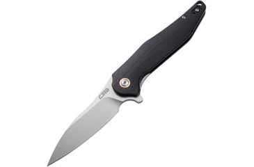 Image of CJRB Agave Linerlock Black G10 Folding Knife, 3.75 stonewash finish D2 tool steel blade, Black G10 handle, J1911-BKC