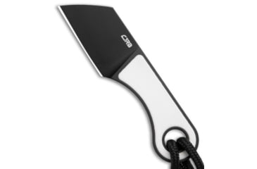 Image of Cjrb CJRB Chip Cleaver Fixed Blade Knife White G-10 1.2" Black AR-RPM9 J1939-BWH, White, AR-RPM9, adult, BHQ-201642