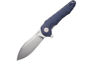 Image of CJRB Mangrove Linerlock Blue/Gray Folding Knife, 3.5 stonewash finish D2 tool steel blade, Blue-Gray sculpted G10 handle, J1910-GYC
