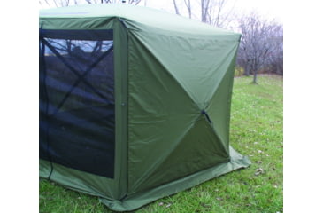 Image of Clam Screen Hub Wind Panels - Green