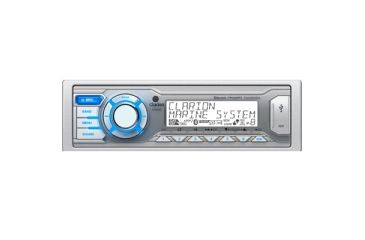 Image of Clarion Bluetooth AM/FM/USB/MP3/WMA Receiver, Gray/Blue CLAR-M505