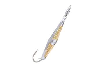 Image of Clarkspoon Spoon Squid #0 with Ball Bearing Swivel, Silver/Gold Flash, Size 4, 0BB-GLDF