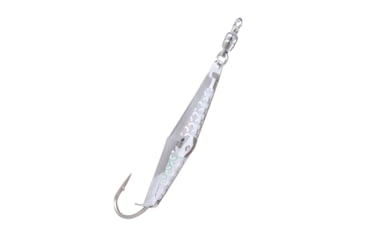 Image of Clarkspoon Spoon Squid #0 with Ball Bearing Swivel, Silver/Silver Flash, Size 6, 0BB-SF
