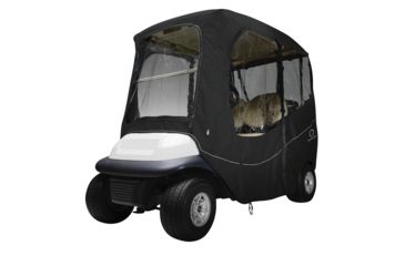 Image of Classic Accessories Fairway Golf Cart Deluxe Enclosure, Short Roof, Black 4010562