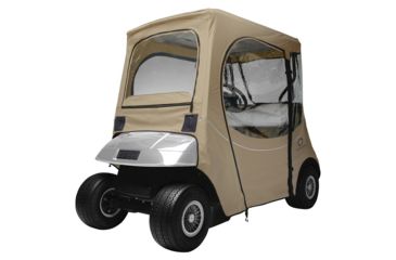Image of Classic Accessories Fairway Golf Cart FadeSafe E-Z-Go Enclosure, Khaki 4010563