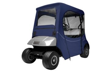 Image of Classic Accessories Fairway Golf Cart FadeSafe E-Z-Go Enclosure, Navy 4010564