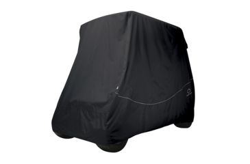 Image of Classic Accessories Fairway Golf Cart Quick-Fit Cover Long Roof, Black 4010578