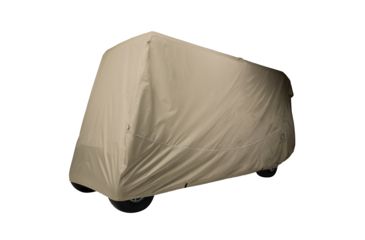 Image of Classic Accessories Fairway Golf Cart Quick-Fit Cover X-Long Roof, Khaki 4010567