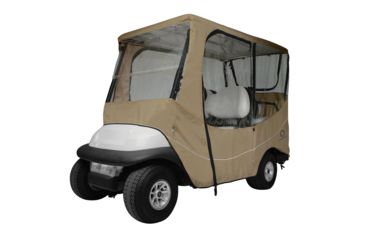 Image of Classic Accessories Fairway Travel Golf Cart Long Roof Enclosure, Khaki 4010580