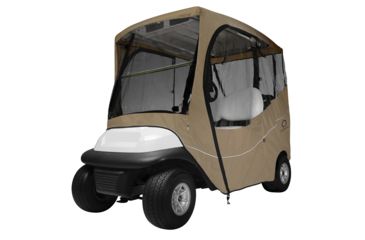 Image of Classic Accessories Fairway Travel Golf Cart Short Roof Enclosure, Khaki 4010582