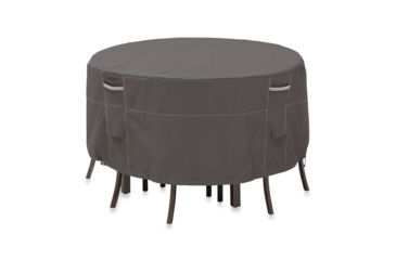 Image of Classic Accessories Ravenna Patio Table and Chair Set Cover, Round, Tall 4008132