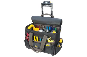 Image of CLC Work Gear Tech Gear 17 Pocket - Light Handle 17&quot; Roller Bag 56173