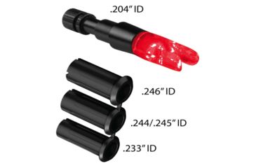 Image of Clean-Shot Contender Universal Lighted Nocks, Red, S Nock, 85-1084