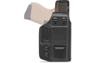 Image of Clip &amp; Carry IWB Kydex Holster for the Glock 43, 43X, Carbon Fiber Black, Left-Handed, G43-CF-BLK-L