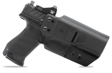 Image of Clip &amp; Carry IWB Kydex Holster for the Walther PDP Compact &amp; Full Size 4in, Black, Left-Handed, WPDP-4-BLK-L